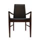 Arne Vodder Mid-Century Modern Set of Six Leather Dyrlund Danish Chairs, 19