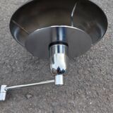 Wall lamp chromed metal 2 articulated arms