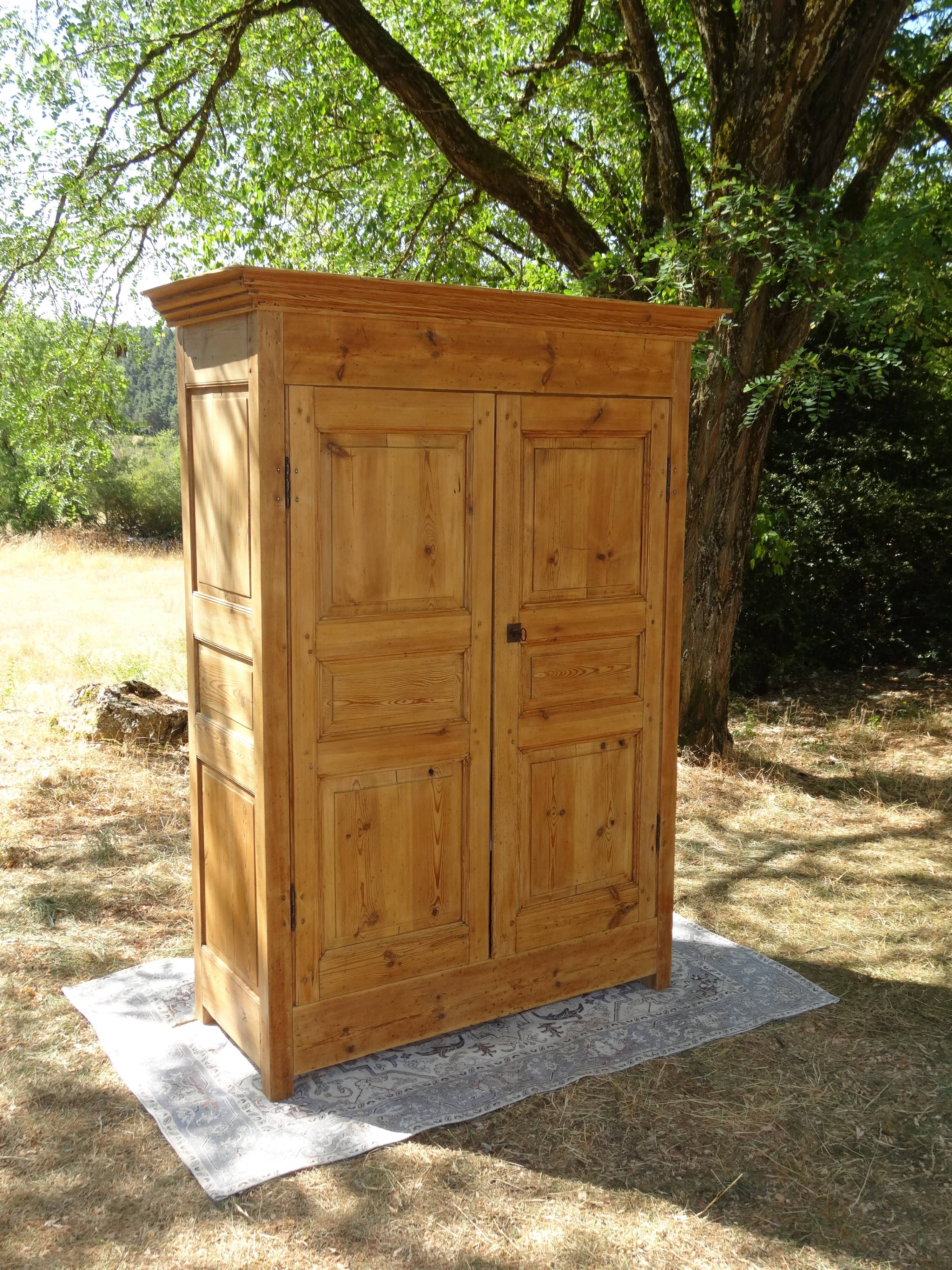 Antique solid pine cupboard