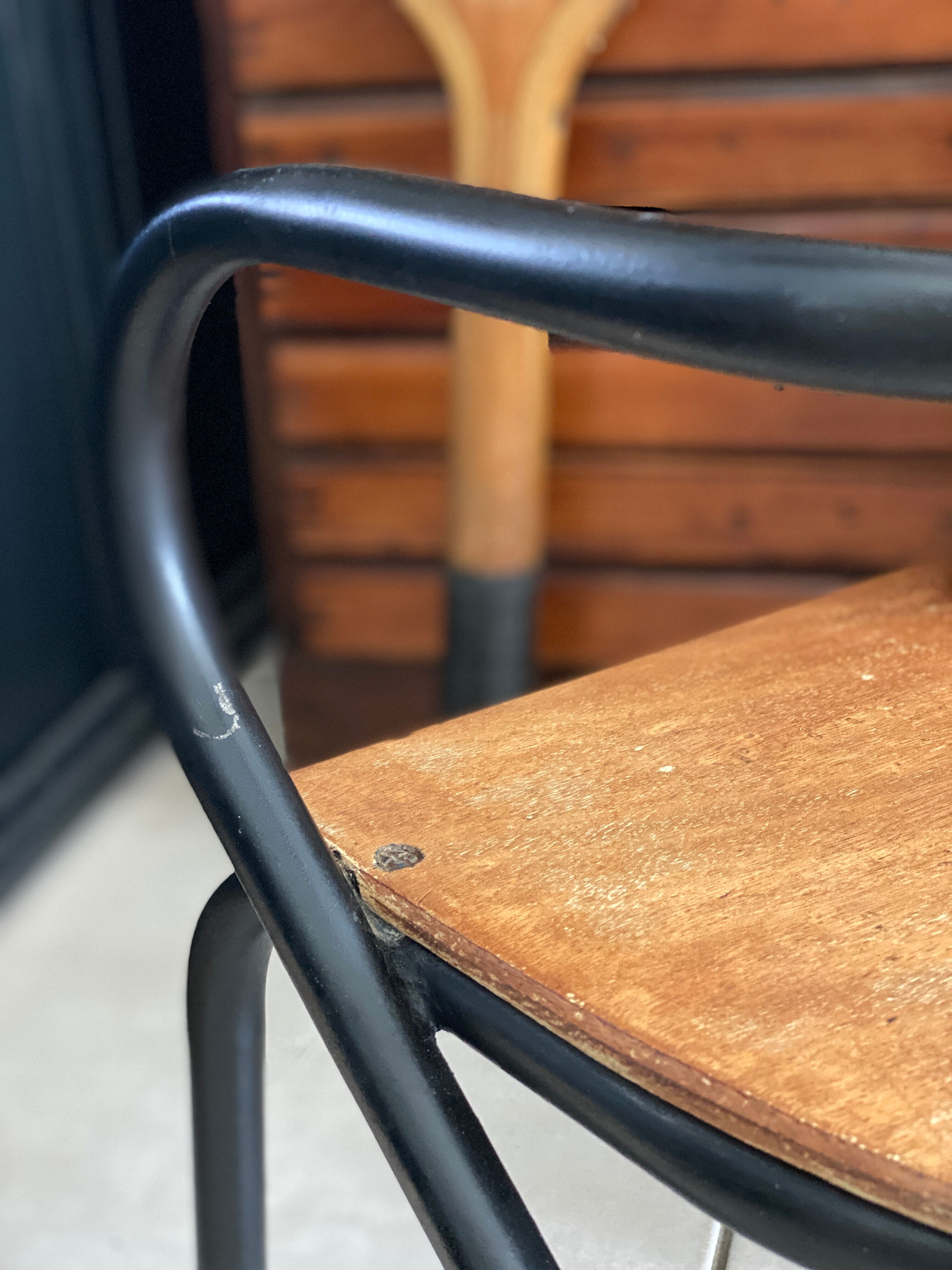 Chaise écolier enfant vintage de Jacques Hitier