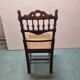 Chaise de chambre rotin et bois