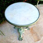 Pair of bistro gueridon late 19th century early 20th
