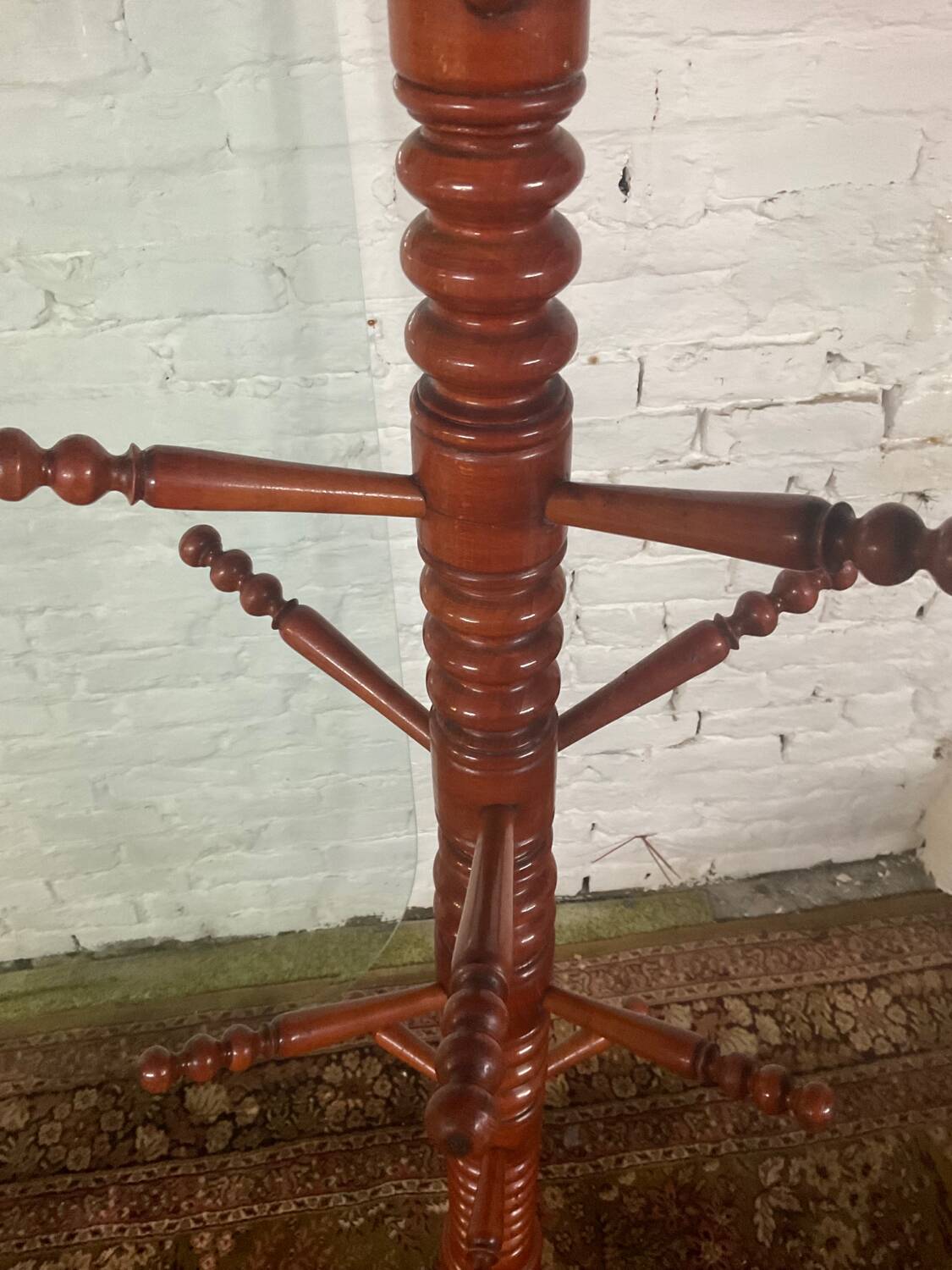 Scandinavian wooden coat rack from the 60s