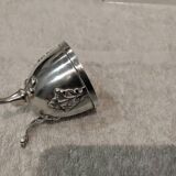 Beautiful 950 silver tripod egg cup in the Art Nouveau style by Minerva Queille
