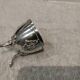 Beautiful 950 silver tripod egg cup in the Art Nouveau style by Minerva Queille