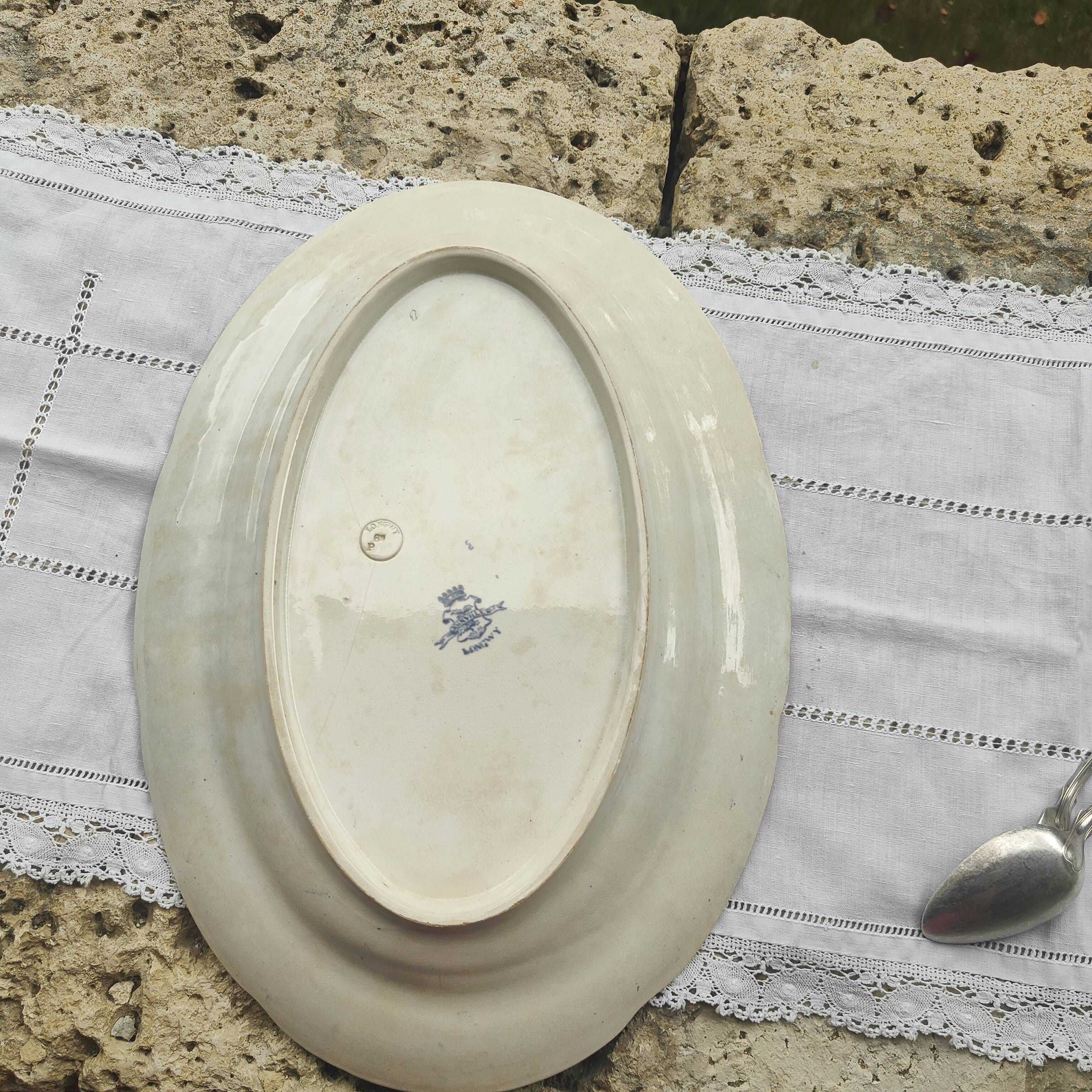 Large dish Longwy