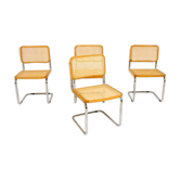 Set of 4 chairs "B32", Marcel Breuer, Italy, 1990