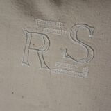Métis cushion old ecru Monograms RS creation