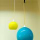 Paire de suspensions vintage ball vers 1970