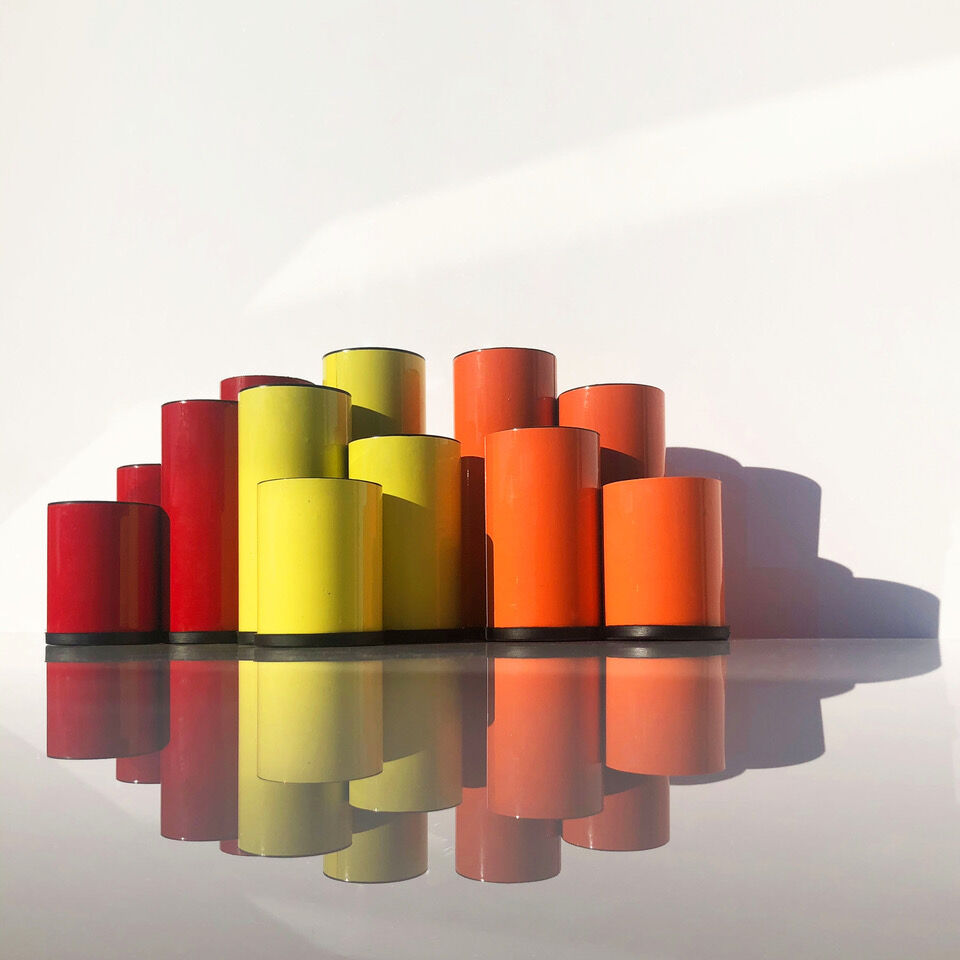 Suite of three pencil pots or tweezers, Germany, 70s