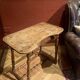 Antique 18th Century Italian Rustic Baroque Wooden Side Table with Turned Legs