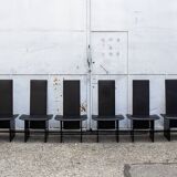 Rennie Chairs in Leather by Kazuhide Takahama for Gavina, 1968, Set of 6