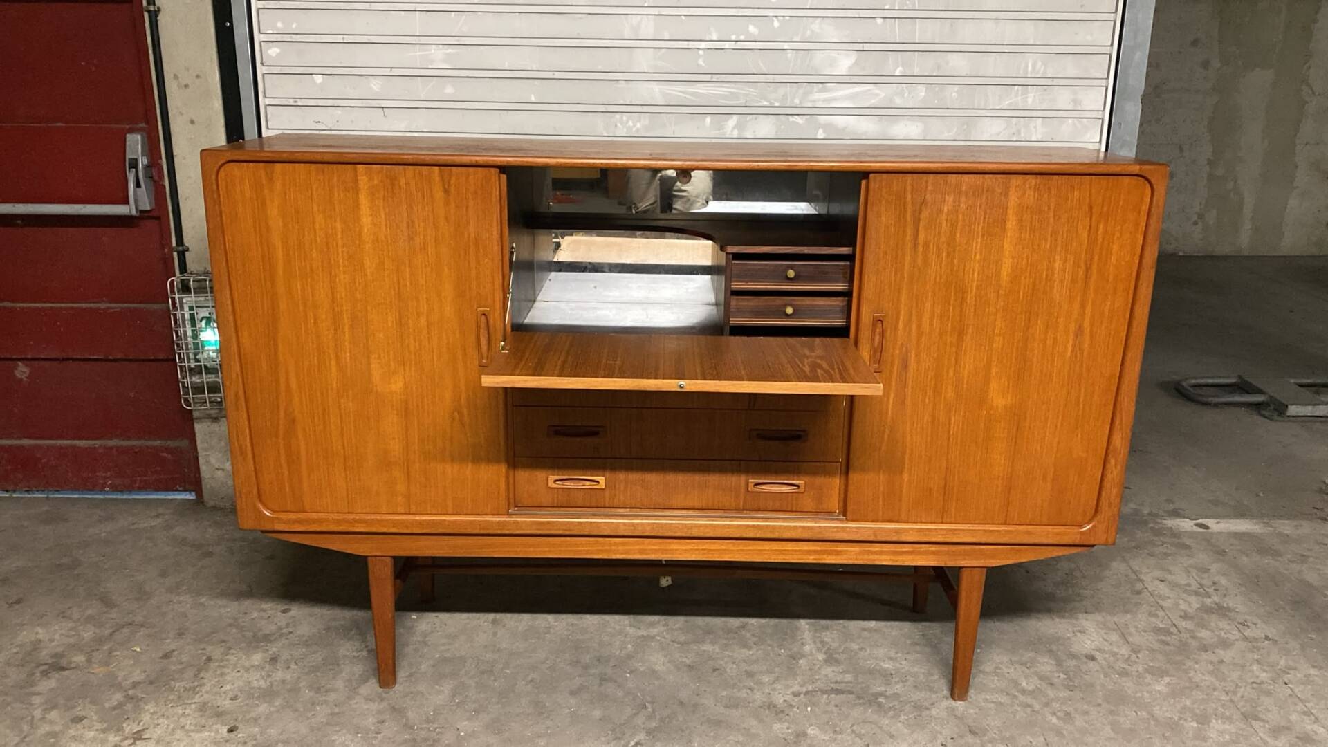 Vintage Scandinavian teak enfilade Clausen & son