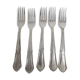 5 Small vintage metal silver forks