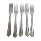 Set de 5 petites fourchettes en argent métal vintage