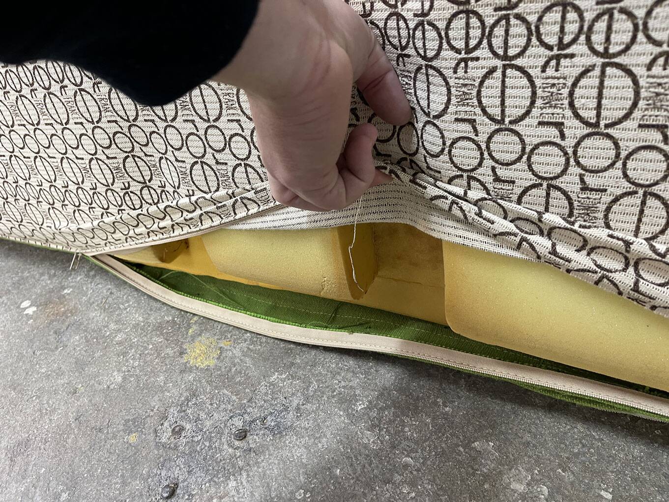 Vintage Green Togo Bed