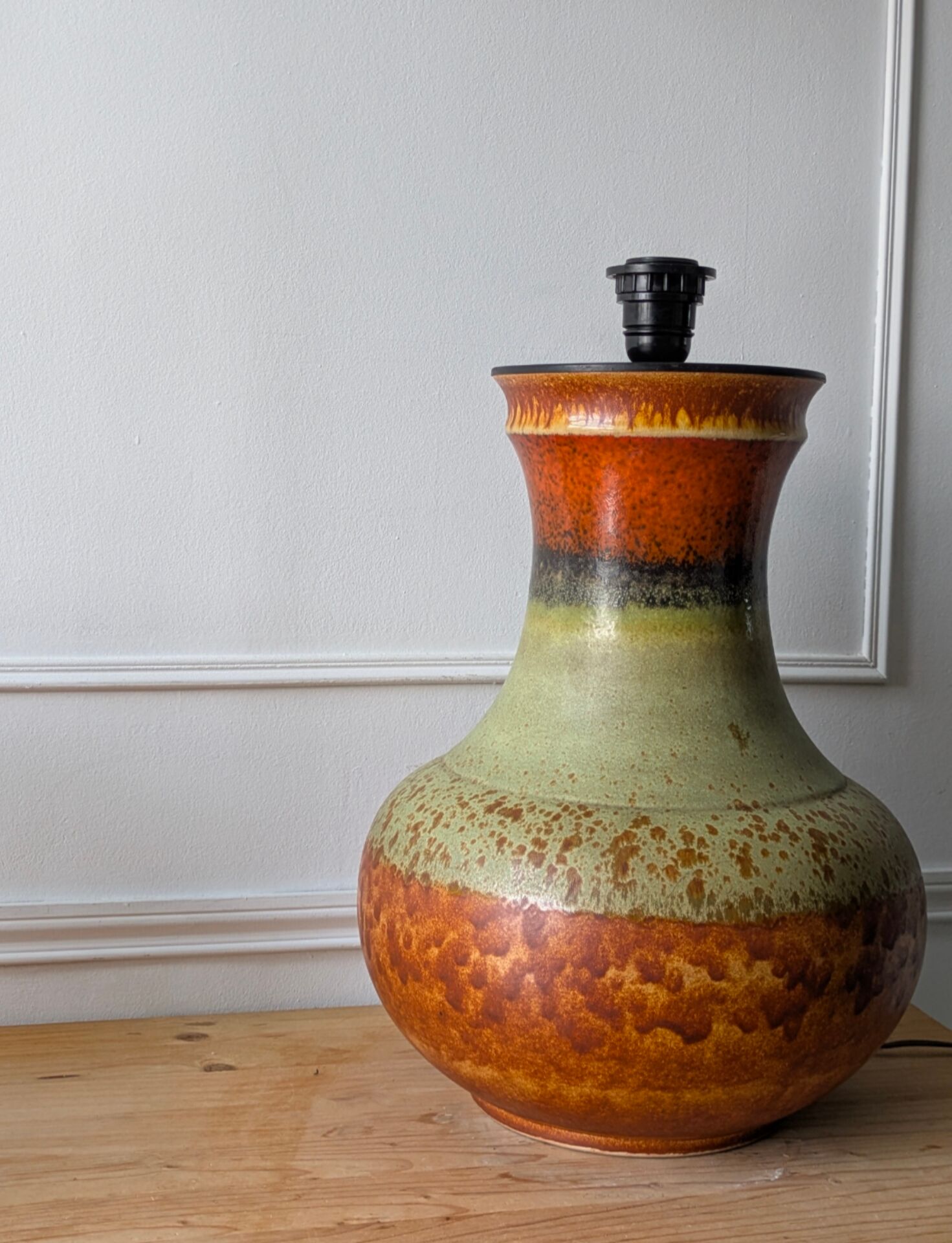 Grand pied de lampe vintage style ''fat Lava'' 70'