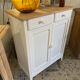 White cream Parisian buffet