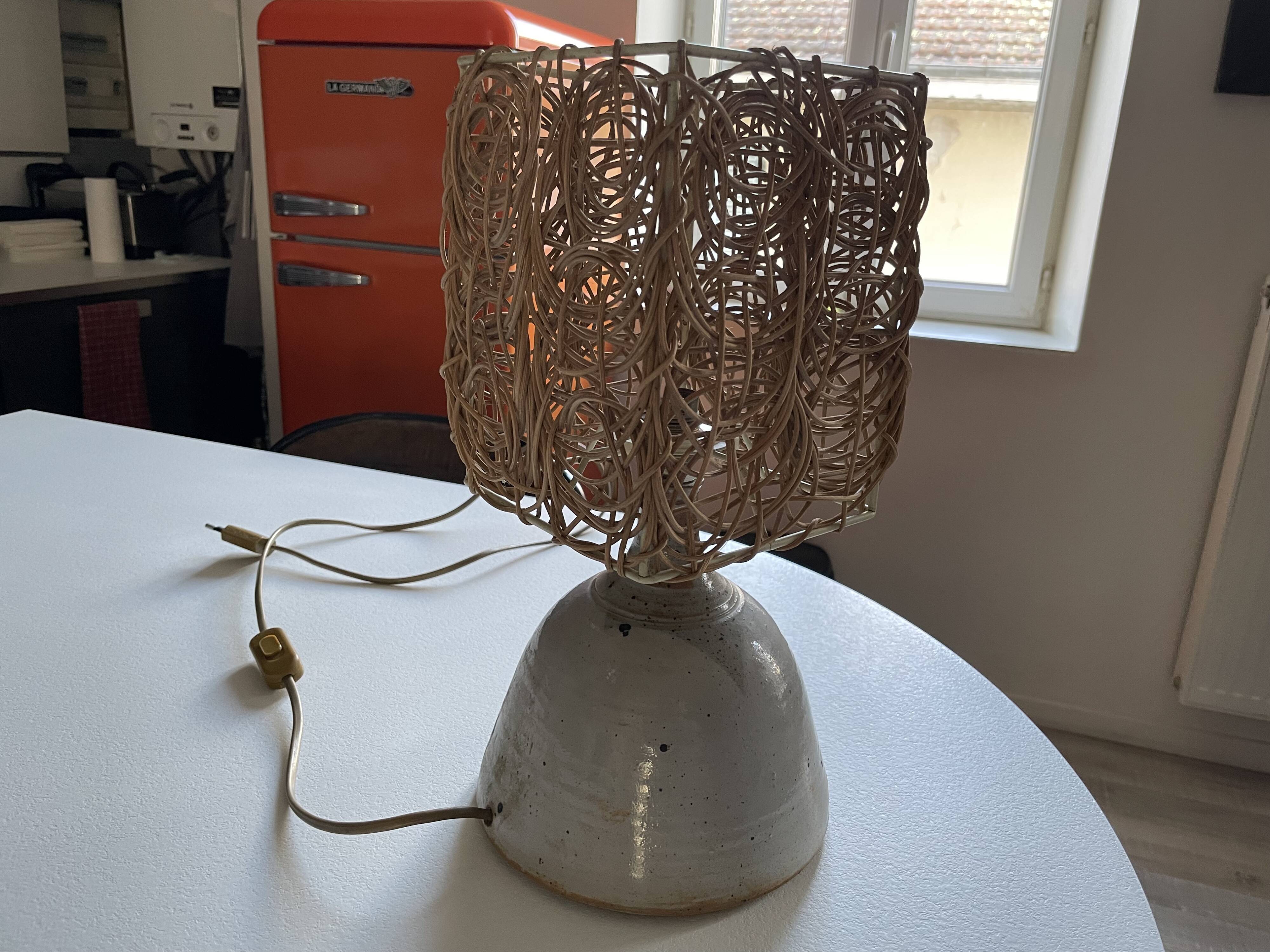70s ceramic lamp