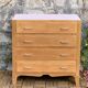 Commode vintage chêne brut massif 1950