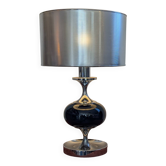 Lampe Space Age en chrome et verre