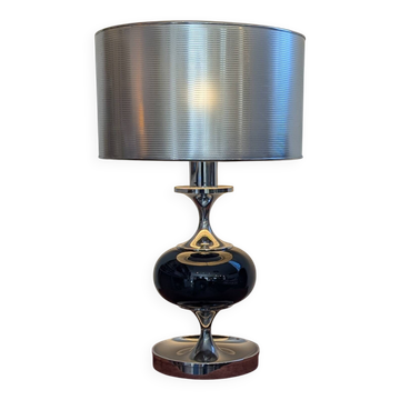 Space Age lamp in chrome and glass