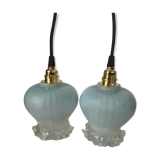 Pair of hanging lamps