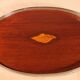 19th century silver-plated metal and mahogany tray