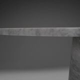 Original "Eros" dining table in Carrara marble by Angelo Mangiarotti, Italy