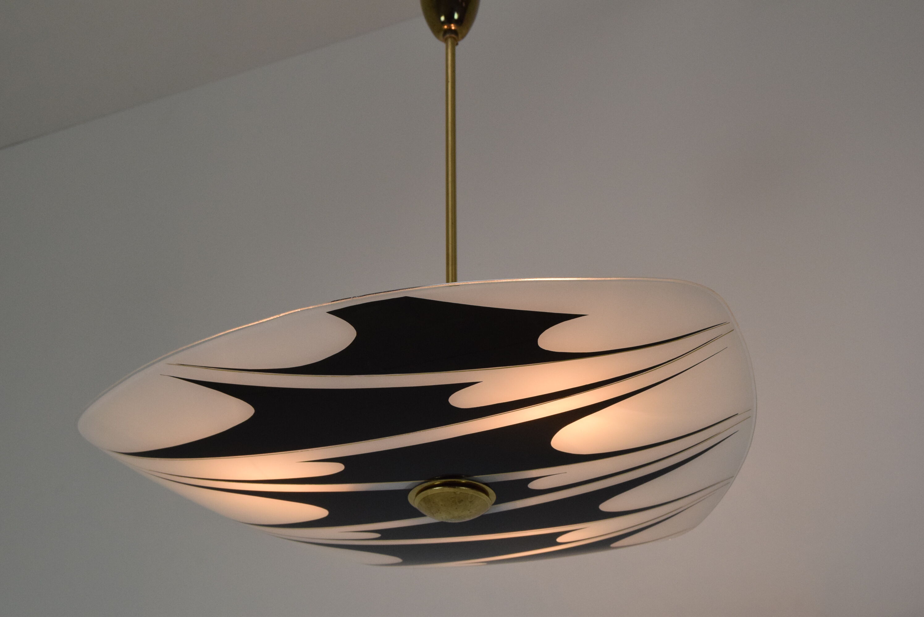 Mid-century Glass Pendant,1960's.