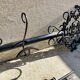 Key-shaped key holder and coat rack set, wrought iron