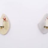 Ceramic children wall lamps, 1950s