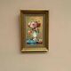 Oil on Canvas – “Still Life with Vase” by R.P. Vintage & Framed 28×40cm
