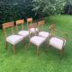 5 chaises et 1 fauteuil époque Empire