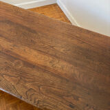 Grand coffre ancien en chêne massif – XIXe – belle patine d’origine