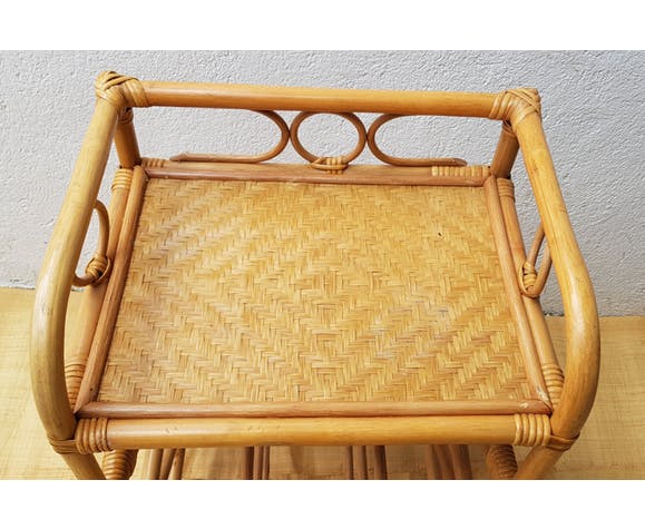 Rattan shelf