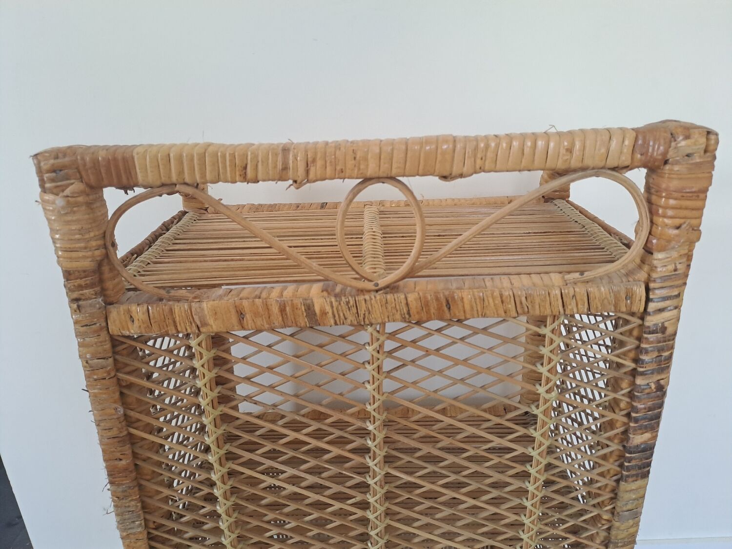 Rattan shelf/cabinet