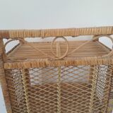 Rattan shelf/cabinet