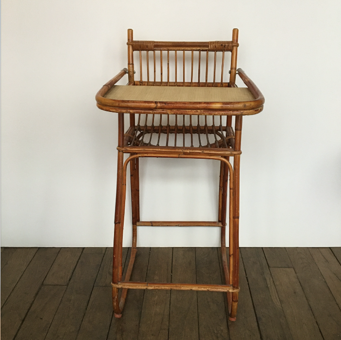 Children's rattan high chair