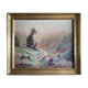 HST painting "Creuse Valley with shepherd" signed LV Pons 19th century