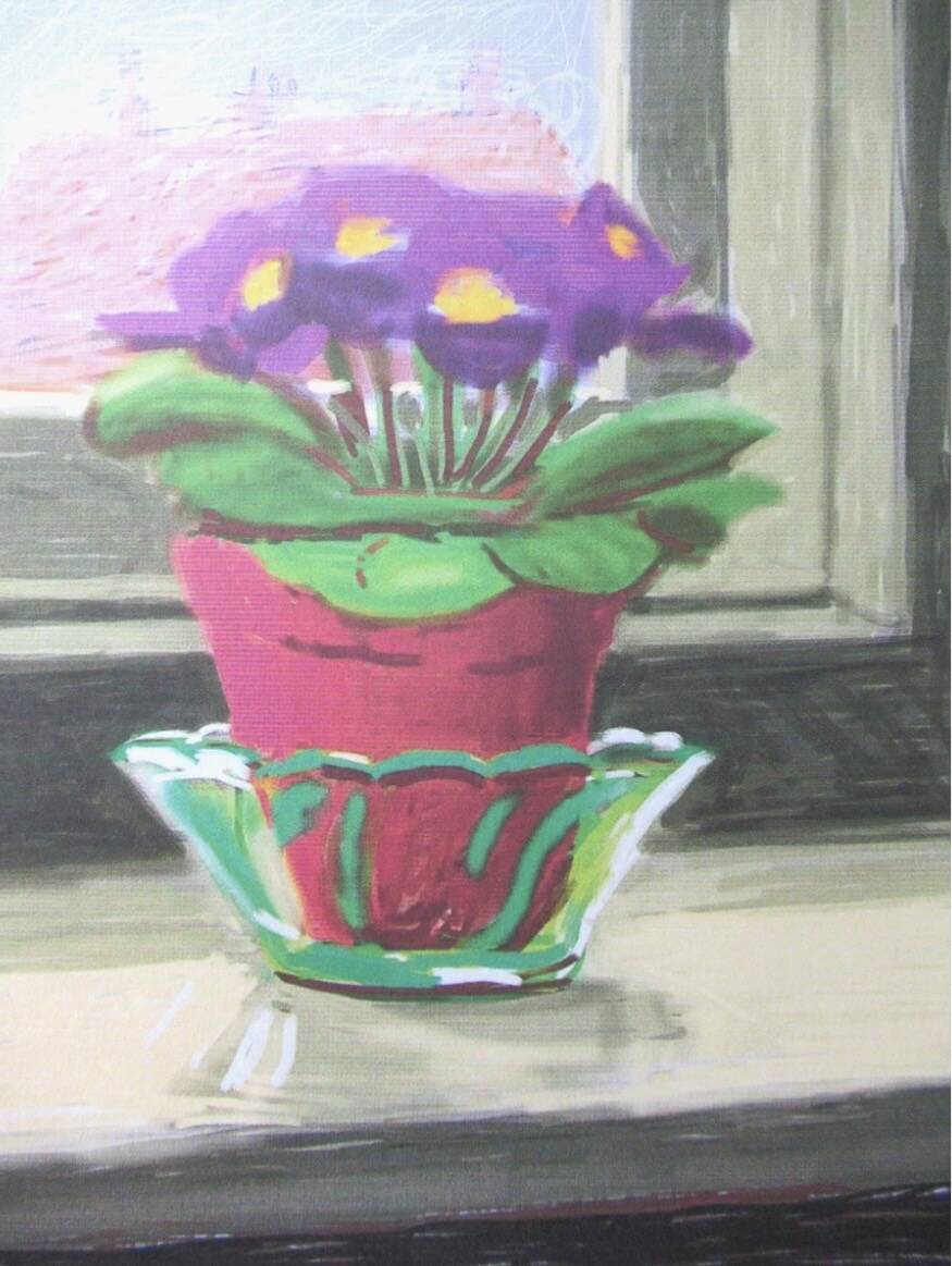 Lithograph by David Hockney, signed and numbered.