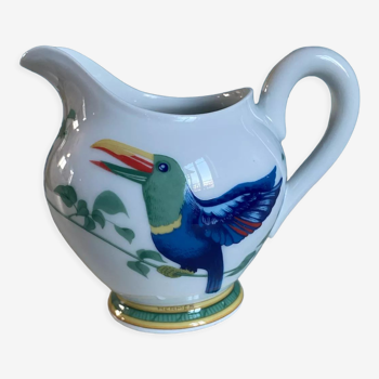 Milk jug model Toucan porcelain Hermès