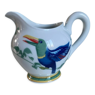 Milk jug model Toucan porcelain Hermès