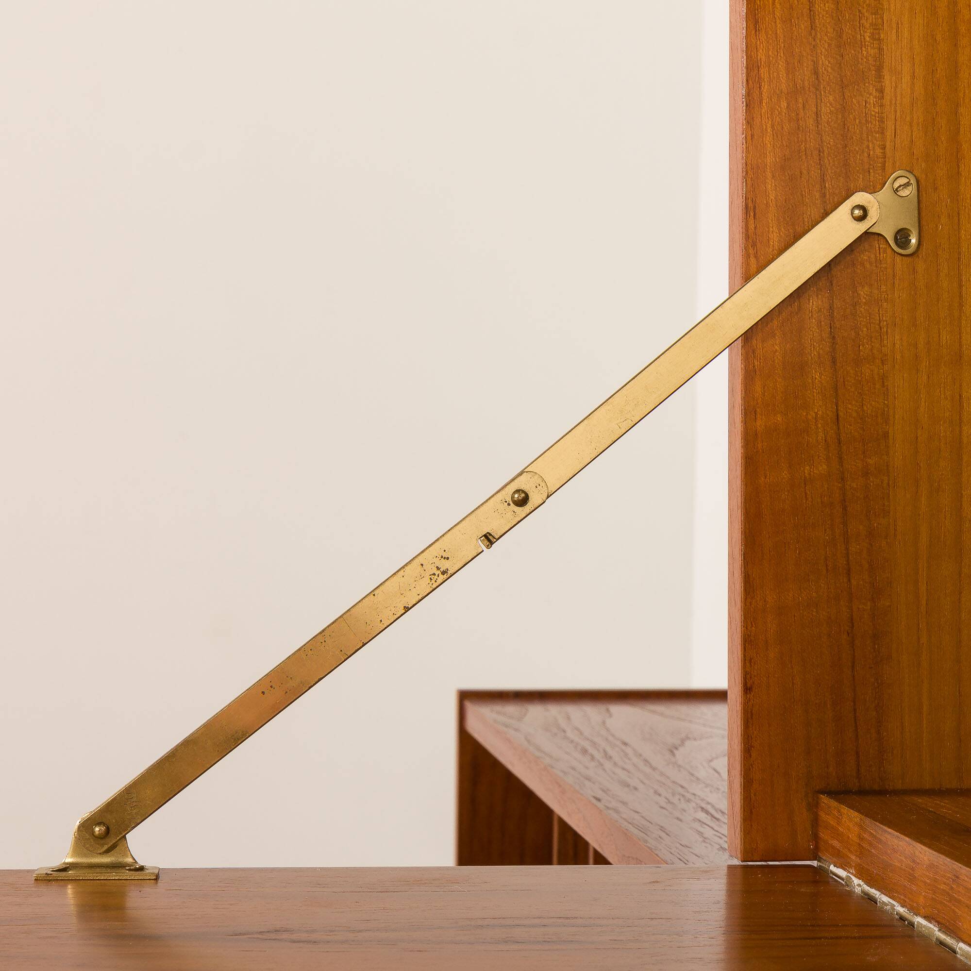 Preben Sorensen shelving unit with vinyl records cabinet for PS System, Randers, Denmark 1960s