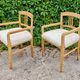 Pair of Jugendstil armchairs in solid ash and sheepskin 1910