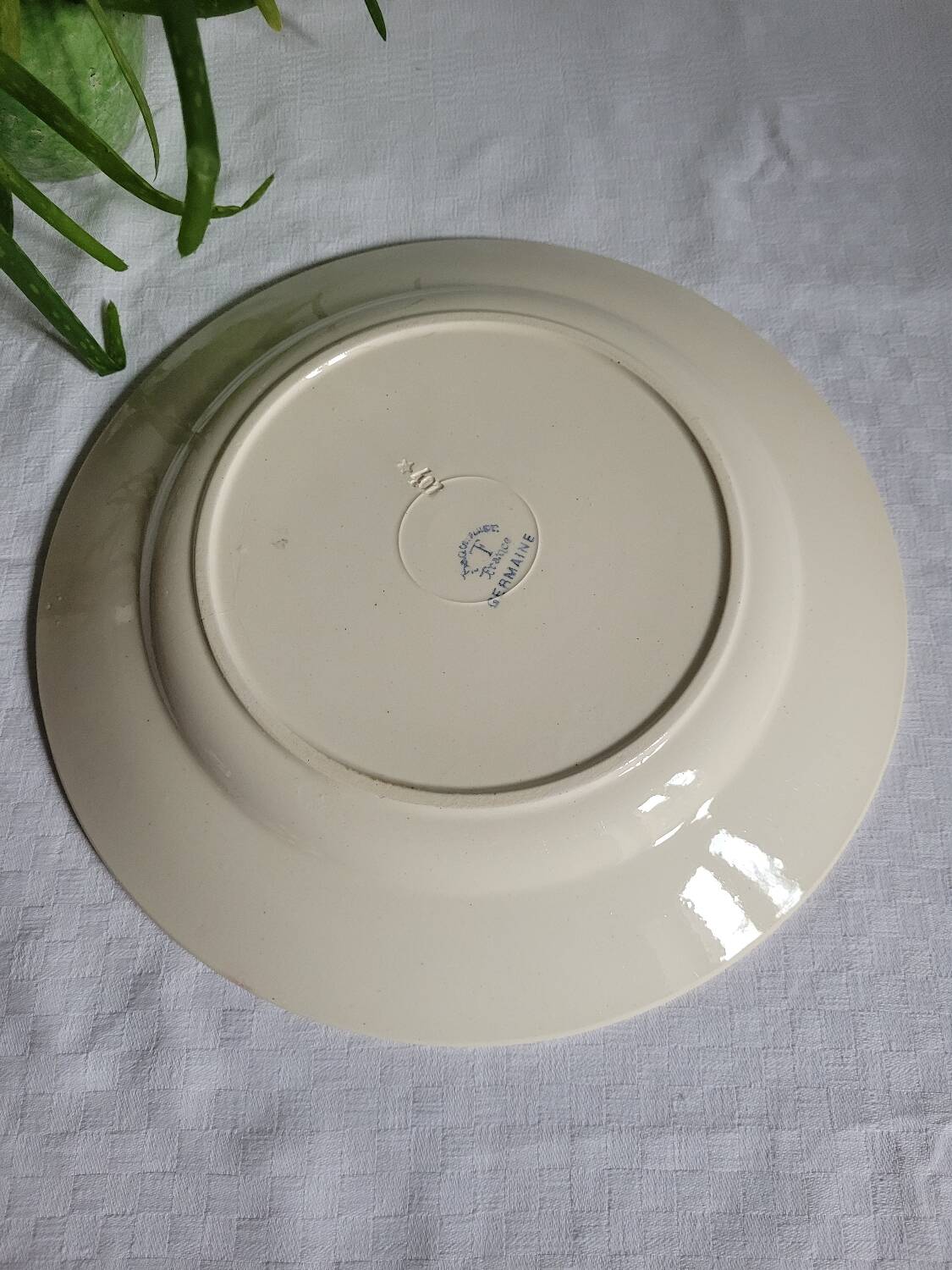 Large serving plate Germaine de Badonviller