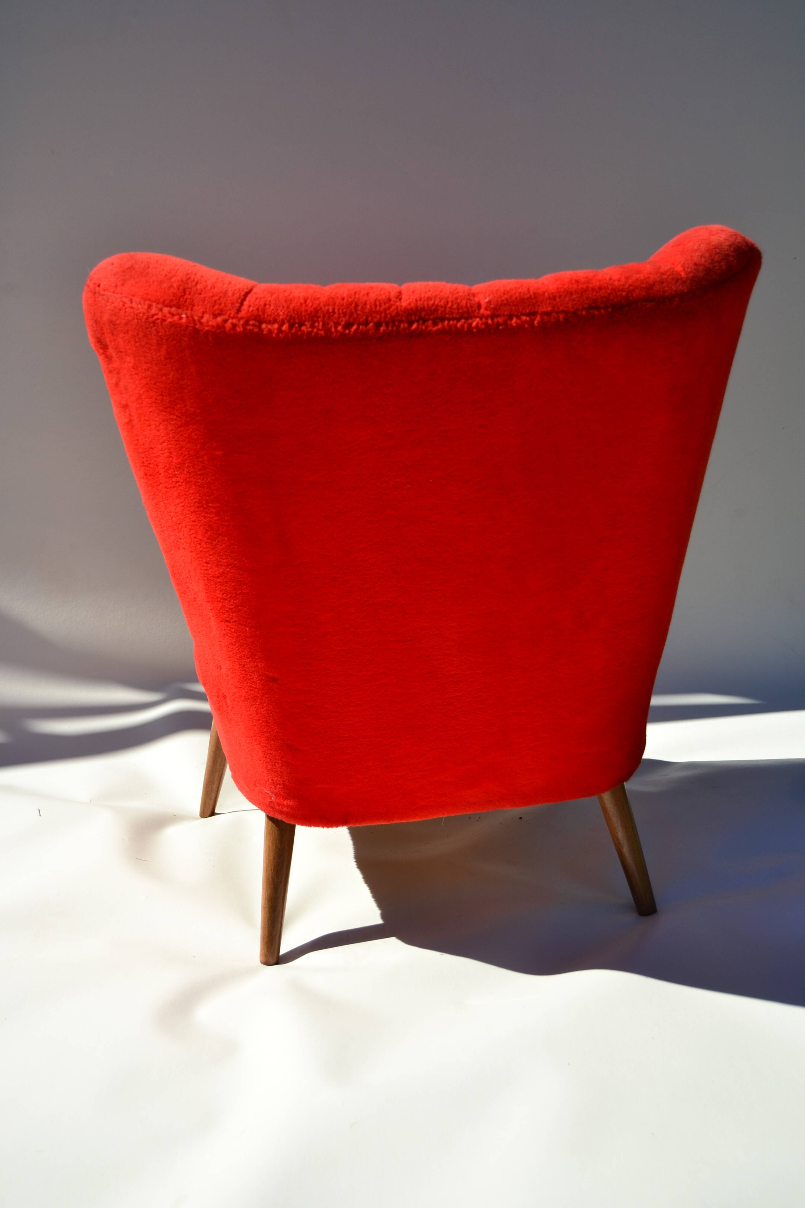 Red armchair 60s