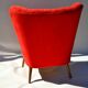 Fauteuil rouge années 60