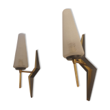 Pair of vintage appliques from Maison Arlus 60s