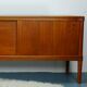 h. w. klein for bramin danish modern teak SIDEBOARD credenza 60s